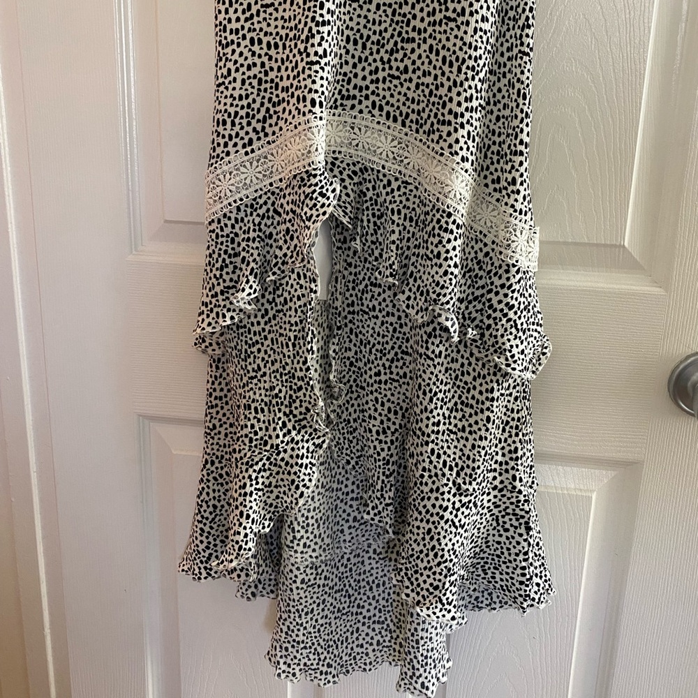 Express - Spaghetti Strap Ruffle Dress - Size Small - Picture 3 of 6